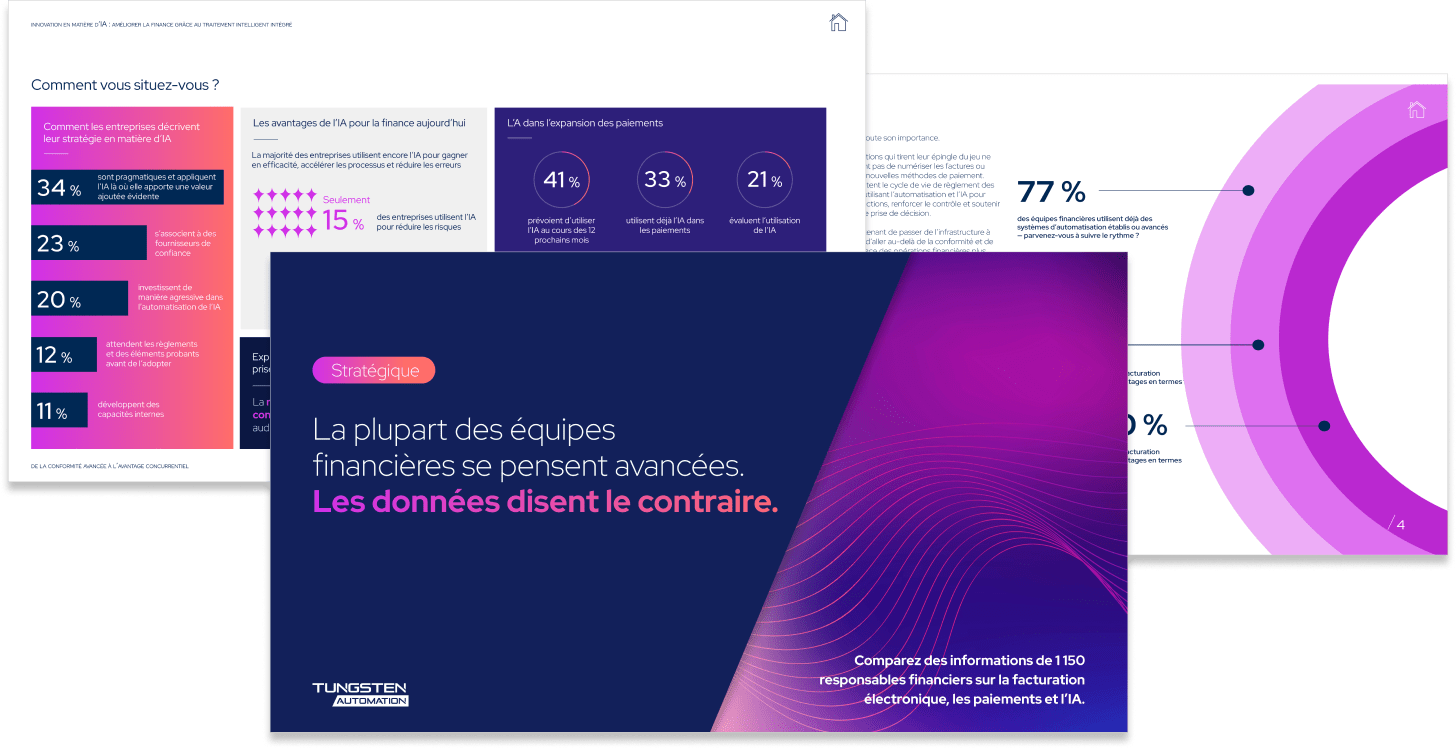 Aperçu de la couverture et des pages intérieures du rapport eInvoice et paiements