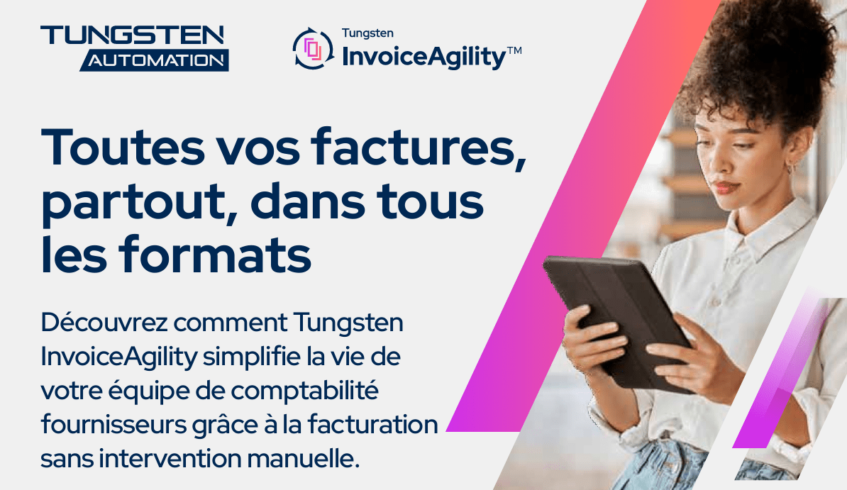 Infographie : Toutes vos factures, partout, dans tous les formats