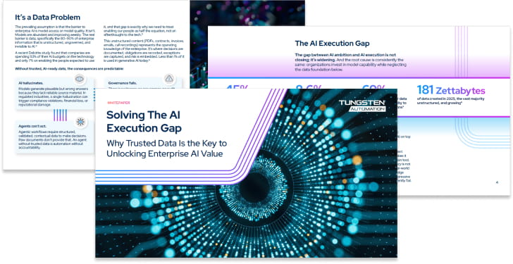 Cover of the "Solving the AI Execution Gap" picture