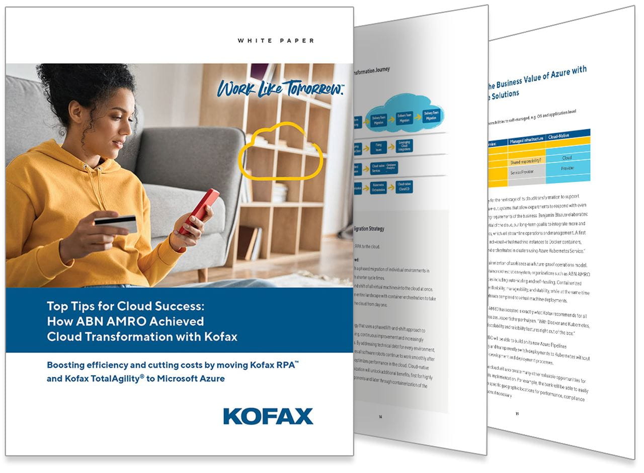 Top Tips for Cloud Success: How ABN AMRO Achieved Cloud Transformation with Kofax