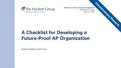 A Checklist for Developing a ​ Future-Proof AP Organization
