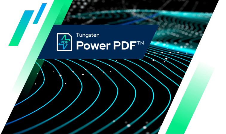Tungsten Power PDF lockup on textured background