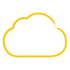cloud yellow icon