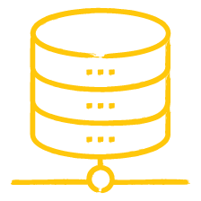 database yellow icon