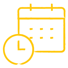 date time yellow icon