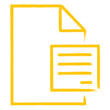 document with eform yellow icon