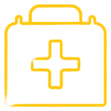 healthcare yellow icon