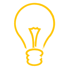 light bulb yellow icon