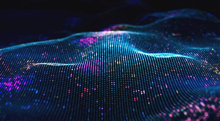 Blue background with digital texture