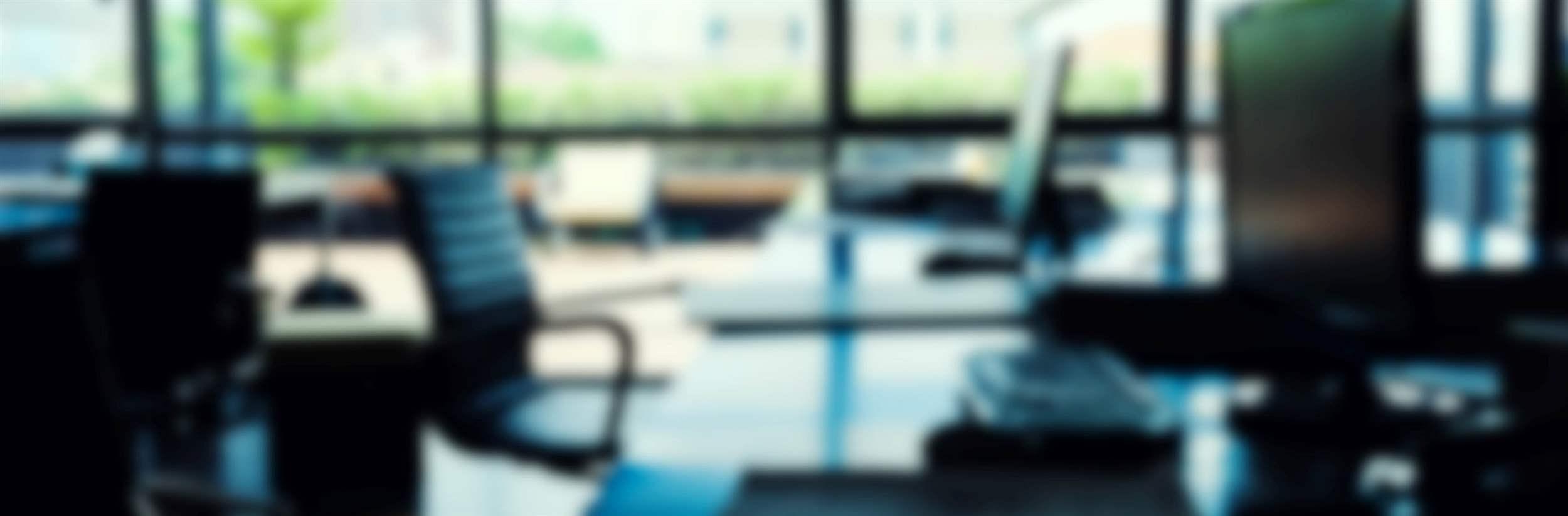 Abstract blur modern office interior background