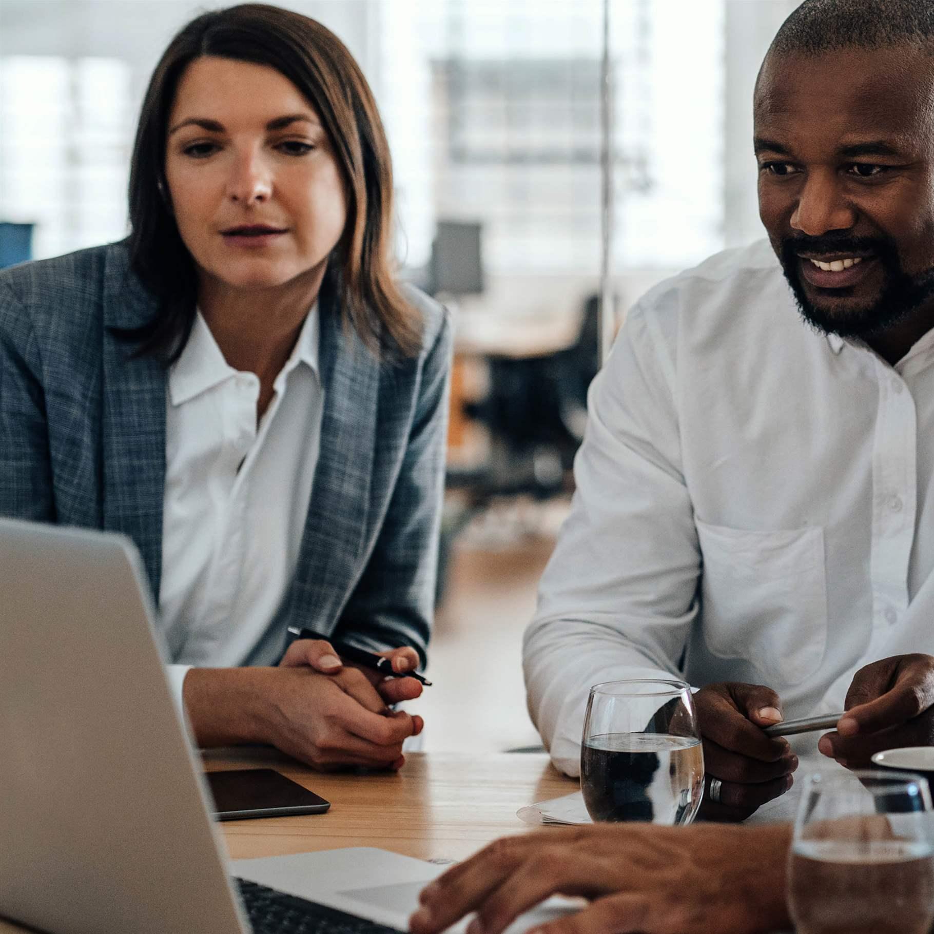 business people at laptop