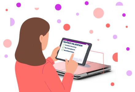 Illustration of a woman reviewing a checklist