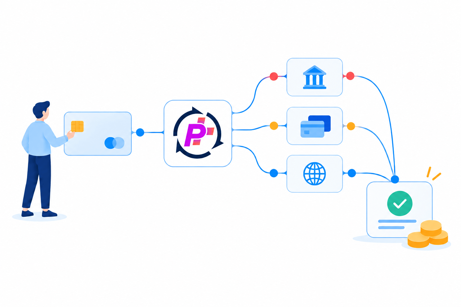 Centralizes and automates payment initiation, routing, and settlement.