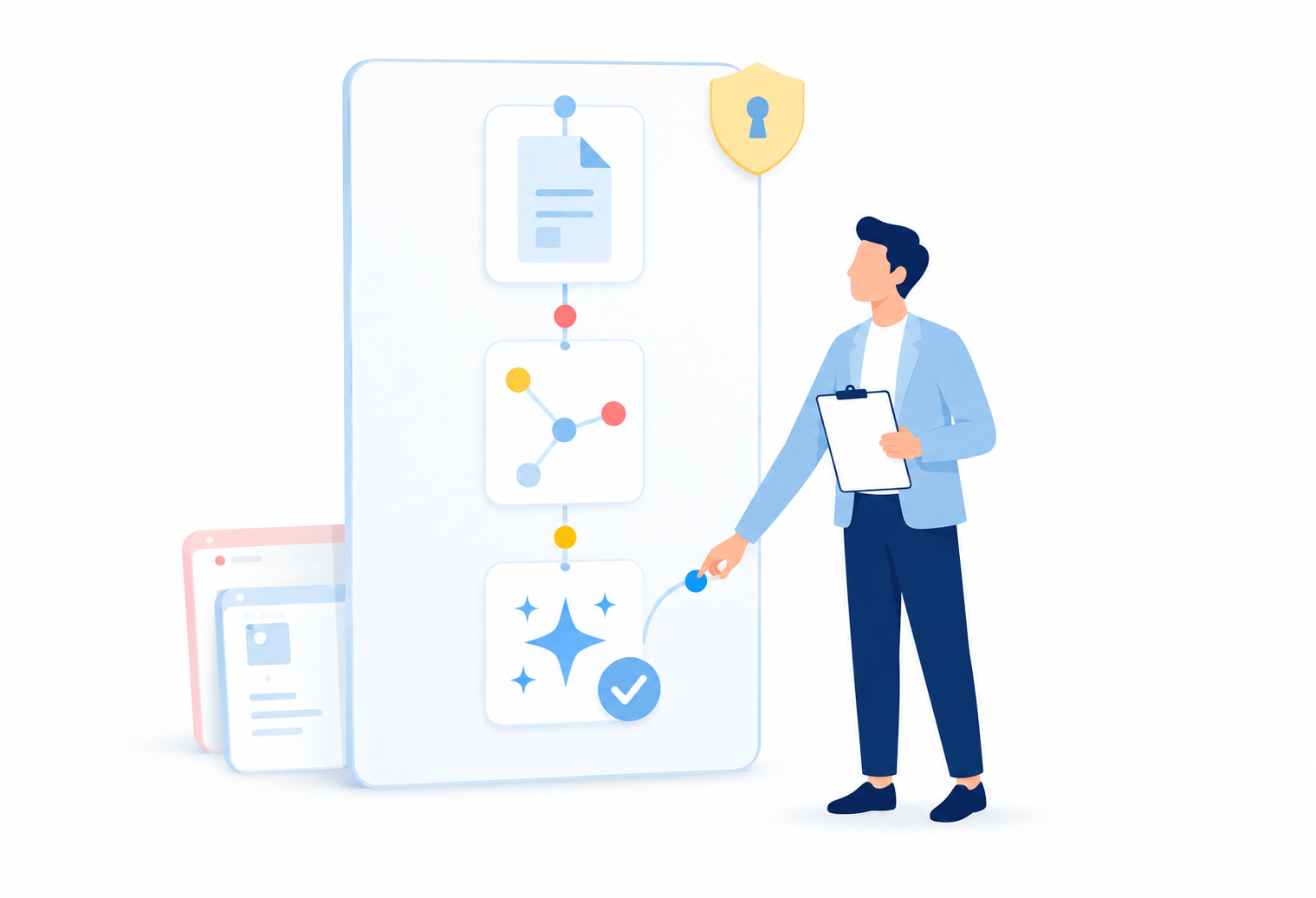 Governed AI with source traceability and human oversight